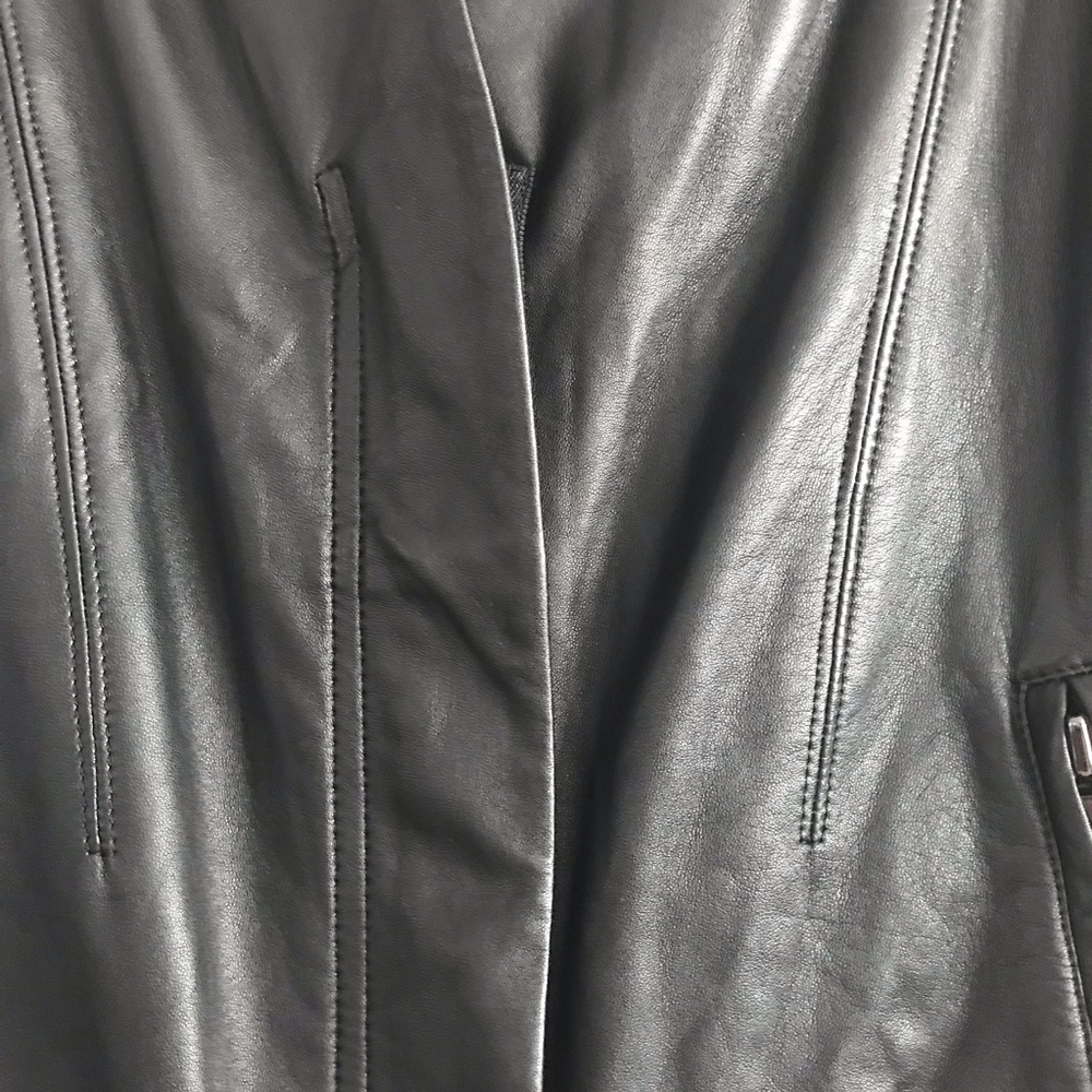 Ellen Tracy lambskin leather jacket size S/M - Picture 6 of 8
